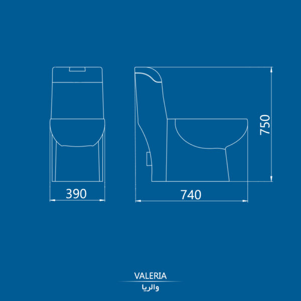 توالت فرنگی کرد مدل والریا